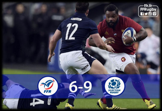 France v Scotland half time